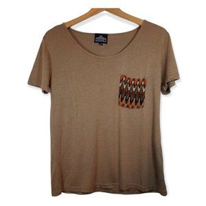 ANGIE TRIBAL POCKET SOFT TEE